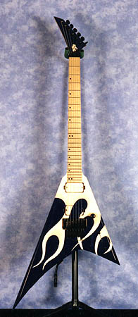Custom flame finish guitar